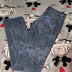 Rock & Republic Dark Blue Straight Leg Jeans